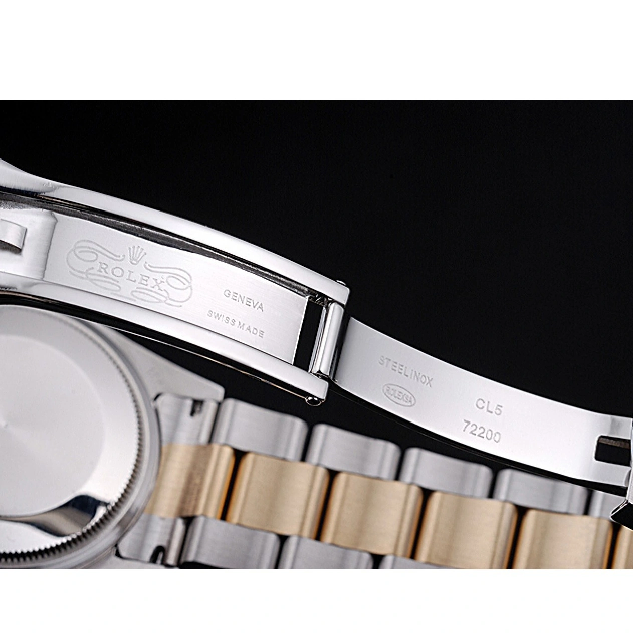 Aaa replica Stainless Gold 622265 Gold Dial Datejust Rolex And Case Steel 1026